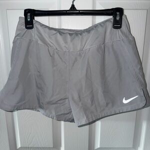 Nike Women’s size medium Grey Athletic Shorts with Built-in Liner